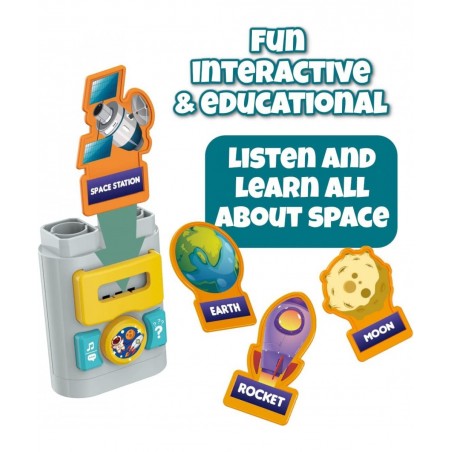 Space Interactive Toys for 1+ Year Old - Bulding Mega Blocks for Toddlers 1-3 with Intelligent Interactive Moduls - Space Roc...