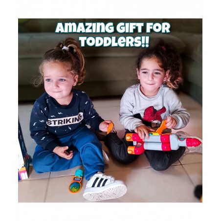 Space Interactive Toys for 1+ Year Old - Bulding Mega Blocks for Toddlers 1-3 with Intelligent Interactive Moduls - Space Roc...