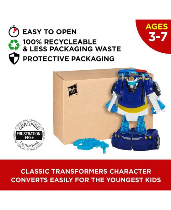 Heroes Transformers Rescue Bots Energize Chase the Police-Bot Action Figure Ages 3-7 (Amazon Exclusive) $19.41 Action Figures
