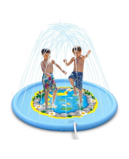 Sprinkle and Splash Play Mat 68 Inches Duck Wading Pool Pad Durable Sprinkler Pad Outdoor Water Sprinkler Toys for Kids $37.5...