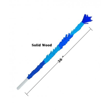 Large Pinata Stick 36 Inches Long - Single Piece Wooden Pinata Buster with Crepe Paper Wrap Finish (Shades of Blue) $27.54 Pi...