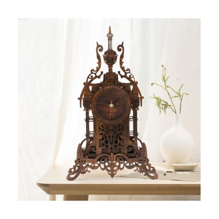 3D Wooden Puzzle Clock Model Kits Wood Puzzle Clock for Adults - Tower Clock 47pcs Jigsaw Laser Cut Puzzle $50.57 3-D Puzzles