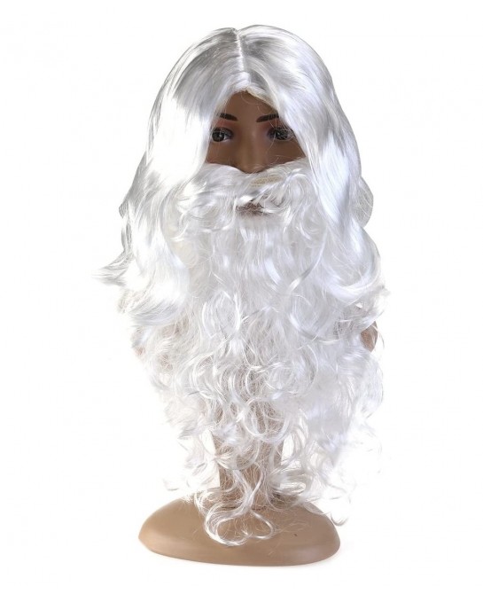 Santa Wig and Beard Set Christmas Wig White Fancy Dress Costume $20.08 Kids' Dress-Up Accessories