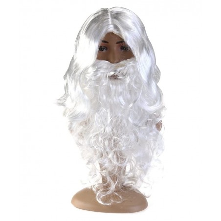 Santa Wig and Beard Set Christmas Wig White Fancy Dress Costume $20.08 Kids' Dress-Up Accessories