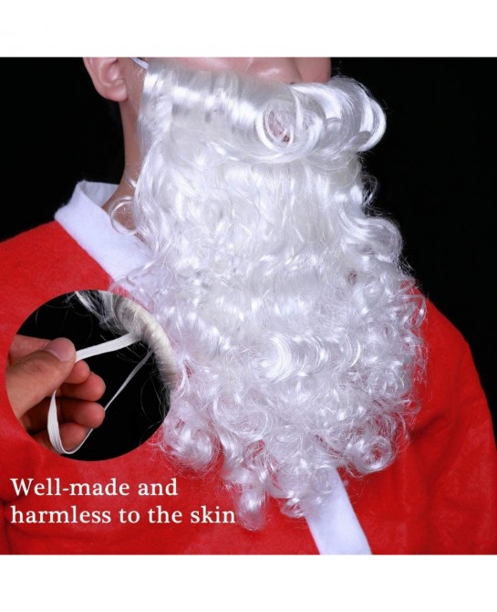 Santa Wig and Beard Set Christmas Wig White Fancy Dress Costume $20.08 Kids' Dress-Up Accessories