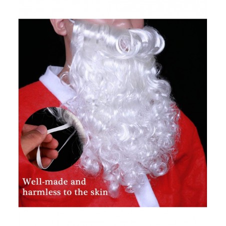 Santa Wig and Beard Set Christmas Wig White Fancy Dress Costume $20.08 Kids' Dress-Up Accessories