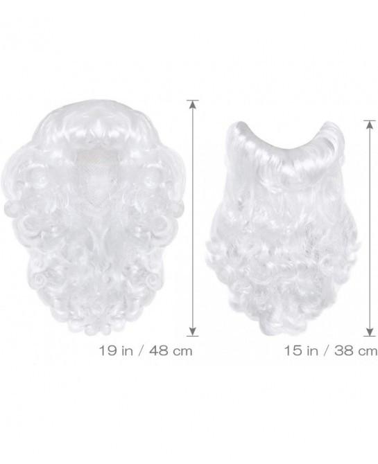 Santa Wig and Beard Set Christmas Wig White Fancy Dress Costume $20.08 Kids' Dress-Up Accessories