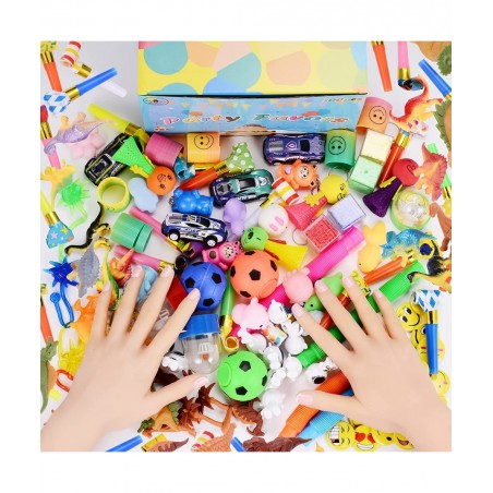 Kids Party Favors 100 Pcs Goodie Bag Stuffers Fillers Teacher Treasure Box Students Classroom Reward Prizes Pinata Stuffers F...