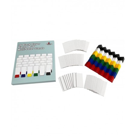 36 Blank Board Game Stand Up Player Pieces with Multi-Color Card Stands Board Game Accessories $20.70 Game Accessories