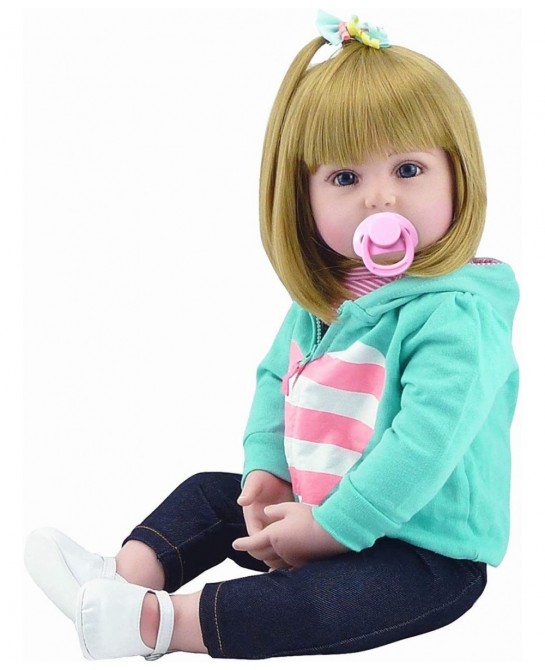 Reborn Baby Dolls Clothes Girl Outfit Accessories Fits 17-19 inch Reborn Baby Girl Newborn Doll Clothing $31.22 Doll Accessories