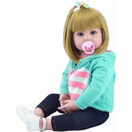 Reborn Baby Dolls Clothes Girl Outfit Accessories Fits 17-19 inch Reborn Baby Girl Newborn Doll Clothing $31.22 Doll Accessories