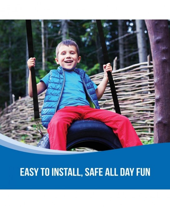 Tree Swing Hanging Kit Straps for Baby Swings Tire Swings Hammocks Swingset Accessories Outdoor $40.72 Play Sets & Playground...