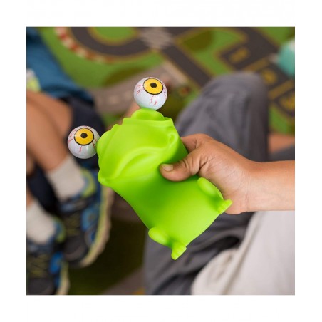 Eye Popping Flippy Frog - Large Squeeze - Stress Relief Toy - Latex Free Peepers Fidget - Anxiety Reducer Sensory Play - Funn...