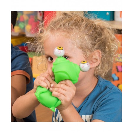 Eye Popping Flippy Frog - Large Squeeze - Stress Relief Toy - Latex Free Peepers Fidget - Anxiety Reducer Sensory Play - Funn...