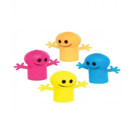 AT763 Happy Face Finger Puppets - Pack of 12 Story Telling for Kids Hand Theatres and Playtime $15.50 Finger Puppets