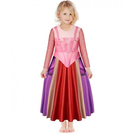 Little Girls Hocus Pocus Winifred Mary Dresses Witch Halloween Costumes Witch Dress Vampire Cosplay Outfits $44.20 Kids' Cost...