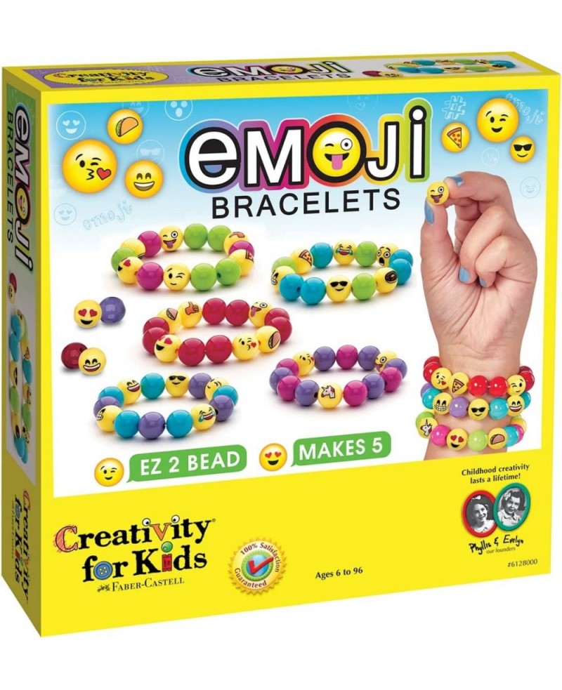 Emoji Bracelets Makes 5 Bead Bracelets - Arts and Crafts Jewelry Making for Kids $18.28 Kids' Drawing & Writing Boards