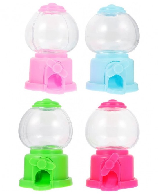 4pcs Gumball Machine 3.7 inch Mini Candy Dispenser Plastic Gumball Machines for Kids Party Favor (Random Color) $31.70 Kids' ...