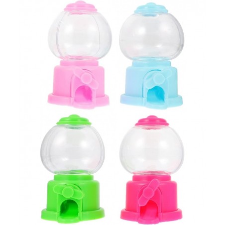 4pcs Gumball Machine 3.7 inch Mini Candy Dispenser Plastic Gumball Machines for Kids Party Favor (Random Color) $31.70 Kids' ...