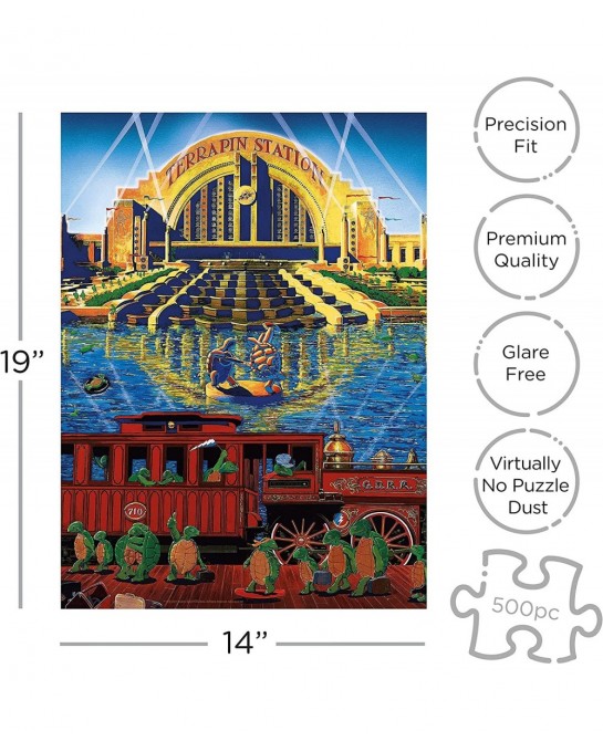 Grateful Dead Puzzle (500 Piece Jigsaw Puzzle) - Glare Free - Precision Fit - Officially Licensed Grateful Dead Merchandise &...