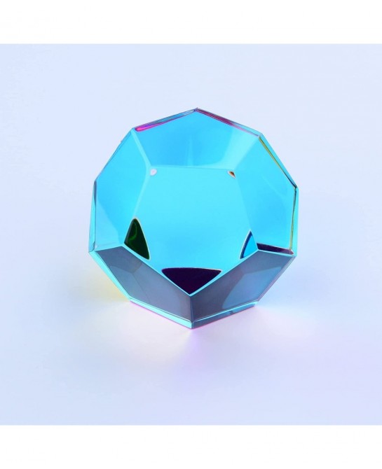 CMY Cubes? - The MUNDUS (50mm) - CMY Dodecahedron Optical Polyhedron - Cyan Magenta Yellow - Subtractive Color Mixing Diamond...