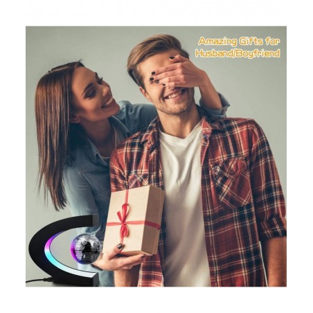 Magnetic Levitating Globe with LED Light Cool Tech Gift for Men Father Boys Birthday Gifts for Kids Floating Globes World Des...