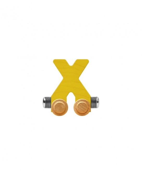 NameTrain Bright Letter Car X - Made in USA (Yellow) $17.73 Toy Vehicle Playsets