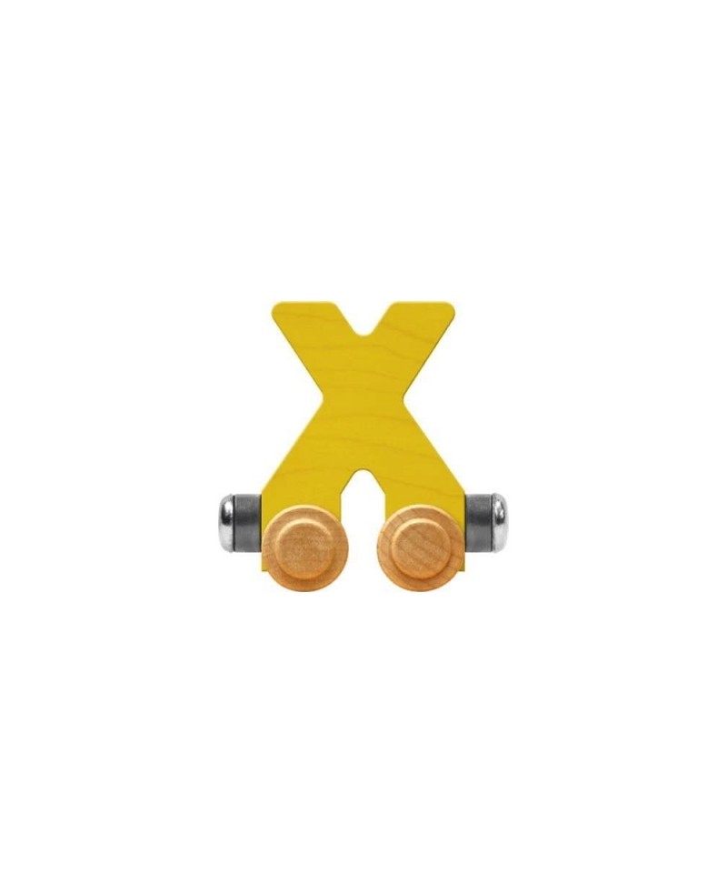 NameTrain Bright Letter Car X - Made in USA (Yellow) $17.73 Toy Vehicle Playsets