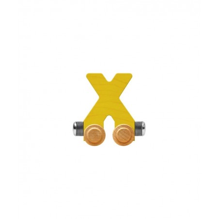 NameTrain Bright Letter Car X - Made in USA (Yellow) $17.73 Toy Vehicle Playsets