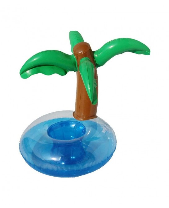 Palm Tree Pool Side Cup Holder Inflatable Water Fun Drink Float $25.30 Swimming Pool & Outdoor Water Toys