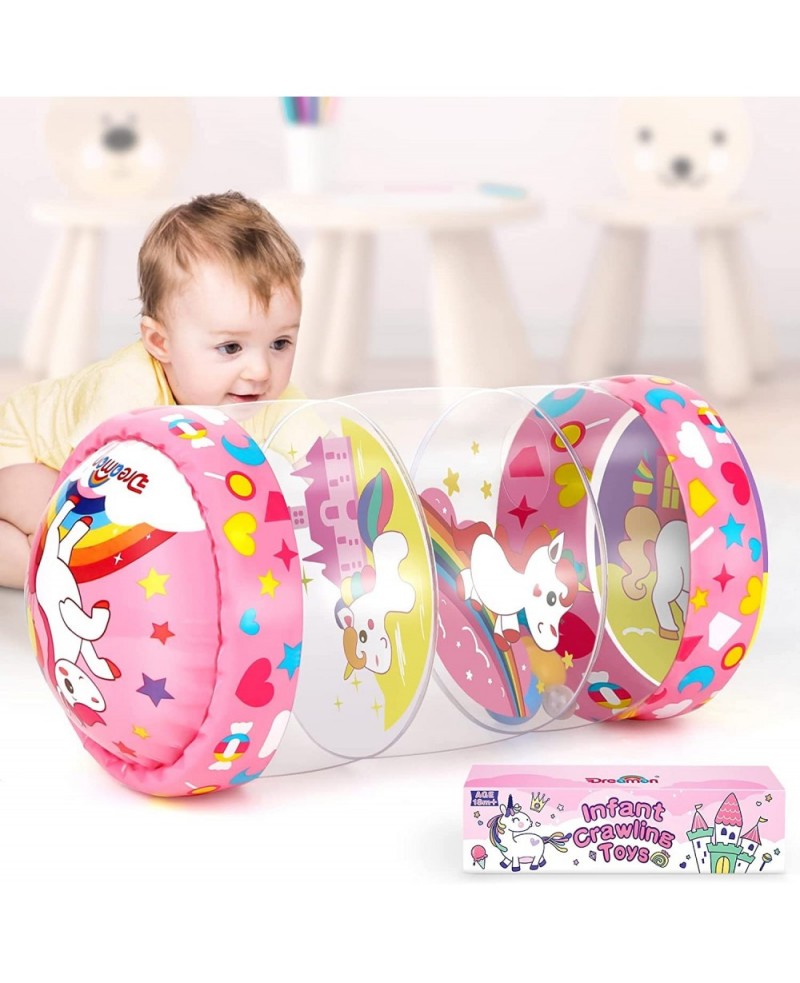 Crawling Toys for Baby Infant Roller Toy with Music LED Light and Unicorn Pattern Learning to Climb Toy for Tummy Time Babies...