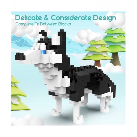 12 in 1 Box Mini Dog Building Blocks Sets for Goodie Bags Prizes Boy and Girls Birthday Gifts Party Favors for Kids 8-12 1372...