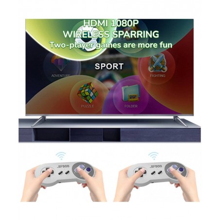 Classic Retro Game Console with 926 Video Game and Wireless Controller 8&16-BIT and HD HDMI Output Video Games for Kids and A...