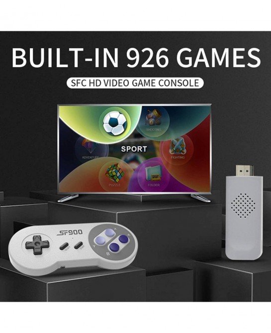 Classic Retro Game Console with 926 Video Game and Wireless Controller 8&16-BIT and HD HDMI Output Video Games for Kids and A...