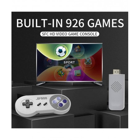 Classic Retro Game Console with 926 Video Game and Wireless Controller 8&16-BIT and HD HDMI Output Video Games for Kids and A...