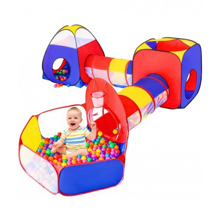 5pc Baby Ball Pits for Toddlers Kids Play Tent and Play Tunnel Children Indoor Outdoor Playhouse with Crawling Toys Boys and ...
