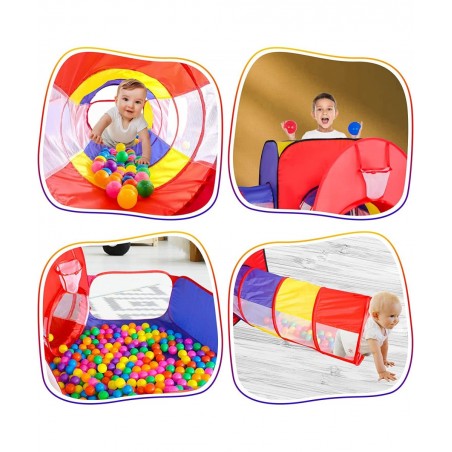 5pc Baby Ball Pits for Toddlers Kids Play Tent and Play Tunnel Children Indoor Outdoor Playhouse with Crawling Toys Boys and ...