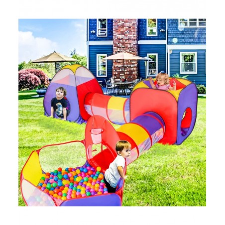 5pc Baby Ball Pits for Toddlers Kids Play Tent and Play Tunnel Children Indoor Outdoor Playhouse with Crawling Toys Boys and ...