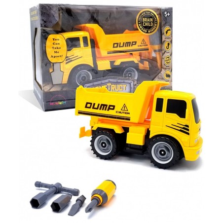Construct A Truck - Dump. Take it Apart & Put it Back Together + Friction Powered(2-Toys-in-1!) Awesome Award Winning Toy Tha...