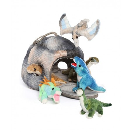 Dinosaur House with 6 Plush Dinosaurs Stuffed Animal Great Set Toy Childrens Day Gift for Boys and Girls 7.8 inch $43.26 Stuf...