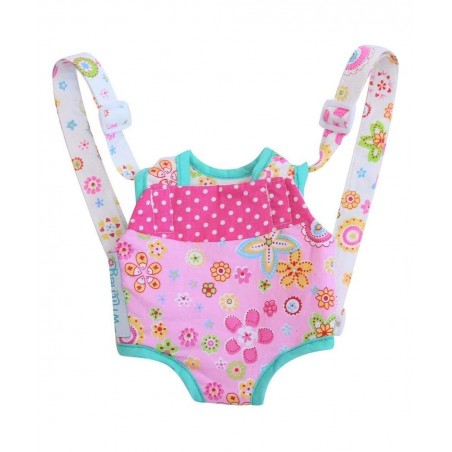 Patchwork Pink Doll Front Carrier with Straps $22.94 Doll Accessories