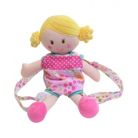 Patchwork Pink Doll Front Carrier with Straps $22.94 Doll Accessories