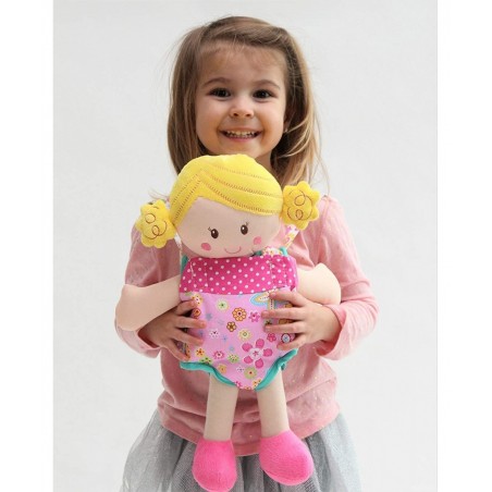 Patchwork Pink Doll Front Carrier with Straps $22.94 Doll Accessories