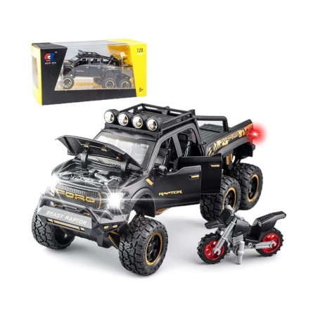 Pickup Toy Trucks for Boys F150 Alloy Toy Trucks with Sound and Light Pull Back Pickup Toys for Gifts Ornaments Collection $4...