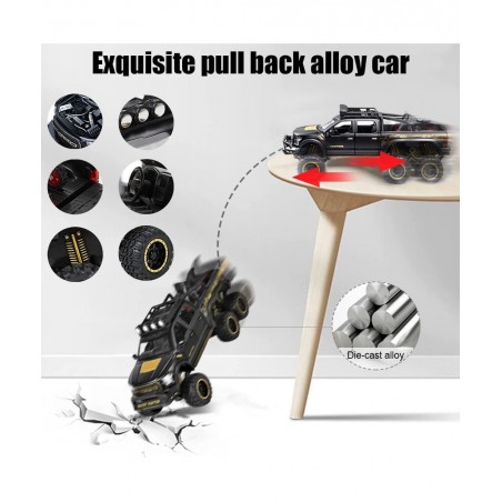 Pickup Toy Trucks for Boys F150 Alloy Toy Trucks with Sound and Light Pull Back Pickup Toys for Gifts Ornaments Collection $4...