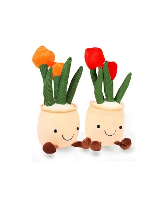 2-Pack Tulip Plant Plush Toys Succulent Stuffed Plant Pillow Home Living Room Decoration for Kids Boys Girl Gift $29.78 Kids'...