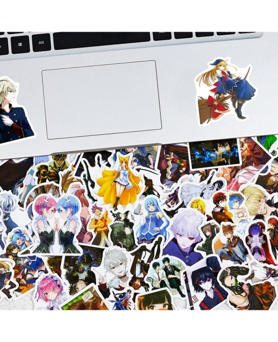 Anime Mixed Stickers 50pcs Cool Vinyl Waterproof Stickers for Laptop Water Bottles for Phone Car Skateboard Motorcycle Bicycl...