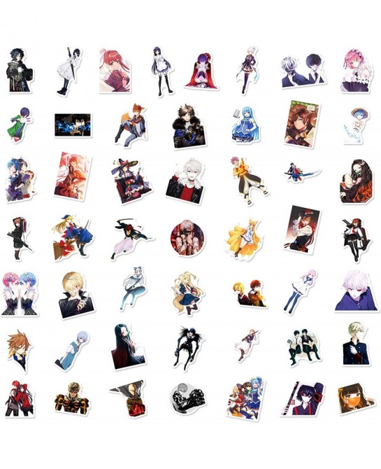 Anime Mixed Stickers 50pcs Cool Vinyl Waterproof Stickers for Laptop Water Bottles for Phone Car Skateboard Motorcycle Bicycl...