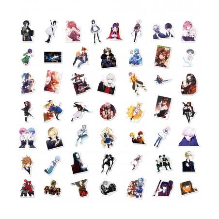 Anime Mixed Stickers 50pcs Cool Vinyl Waterproof Stickers for Laptop Water Bottles for Phone Car Skateboard Motorcycle Bicycl...