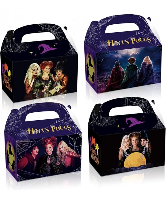 12Pcs Hocus Witch Pocus Birthday Party Supplies Kids Party Treat Boxes Candy Gift Bags Party Favors for Halloween Theme Party...